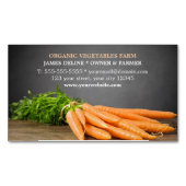 Modern Wortelen / Biologisch Boerderij Magnetisch Visitekaartje (Voorkant)