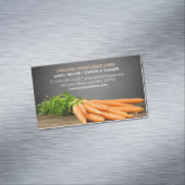 Modern Wortelen / Biologisch Boerderij Magnetisch Visitekaartje (Voorbeeld)