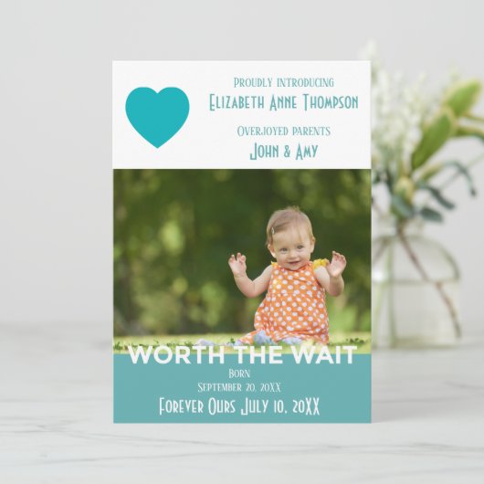 Modern Worth the Wait - Aankondiging van goedkeuri (Staand voorkant)