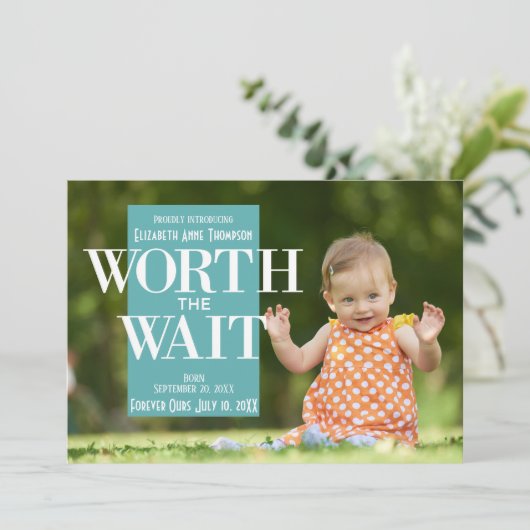 Modern Worth the Wait - Aankondiging van goedkeuri (Staand voorkant)