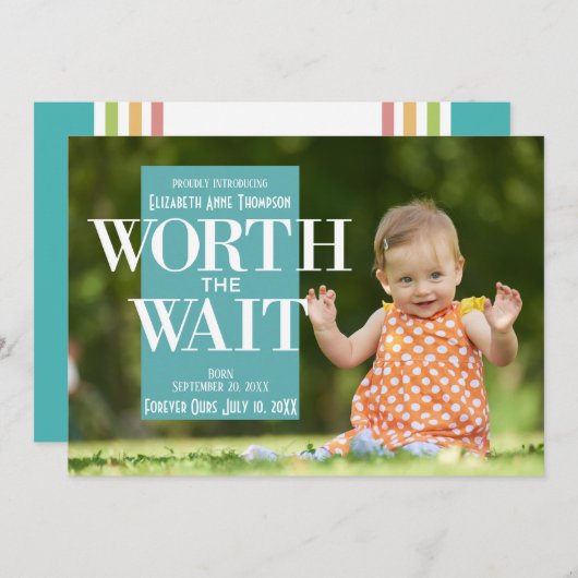 Modern Worth the Wait - Aankondiging van goedkeuri (Voorkant / Achterkant)