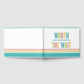 Modern Worth the Wait - Adoptie, New Baby Gastenboek (Volledig)