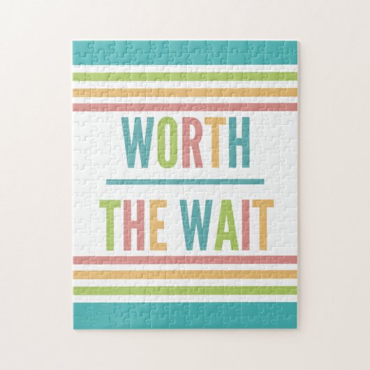 Modern Worth the Wait - Adoptie, New Baby Legpuzzel (Verticaal)