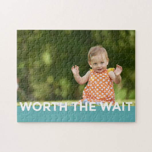 Modern Worth the Wait - Adoptie, New Baby Legpuzzel (Horizontaal)