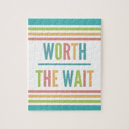 Modern Worth the Wait - Adoptie, New Baby Legpuzzel (Verticaal)