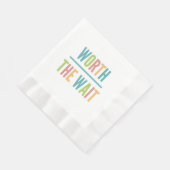 Modern Worth the Wait - Adoptie, New Baby Servetten (Hoek)