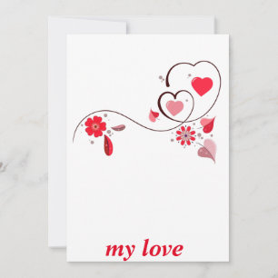 modern wow hart, feestdagenkaart