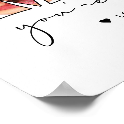 Modern Wow mam Citaat 6 Foto Collage White Poster (Hoek)