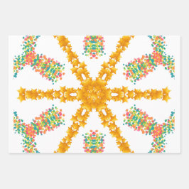 Modern Wrapping Paper Flat Sheet Set of 3