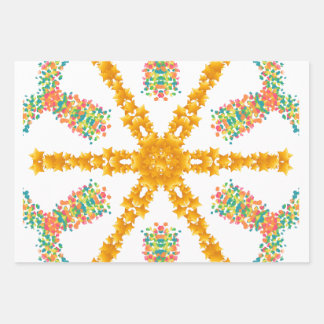 Modern Wrapping Paper Flat Sheet Set of 3