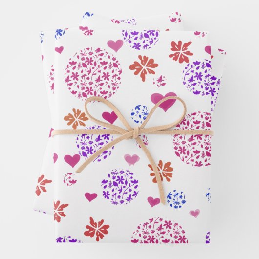 Modern Wrapping Paper Flat Sheet Set of 3 (In situ)