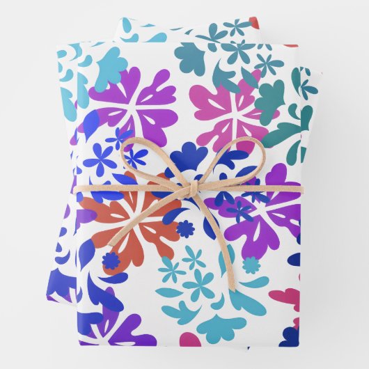 Modern Wrapping Paper Flat Sheet Set of 3 (In situ)