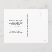 Modern Wreath Company logo Zalige Feestdagen Rood (Achterkant)