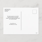 Modern Wreath custom logo Business Bedankt Feestdagenkaart (Achterkant)