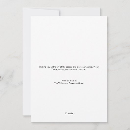 Modern Wreath Logo niet-denominationaal Happy Feestdagenkaart (Achterkant)