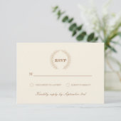 Modern Wreath RSVP (Staand voorkant)