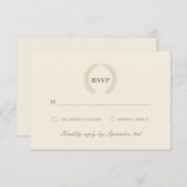 Modern Wreath RSVP (Voorkant / Achterkant)