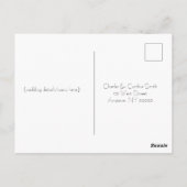 Modern Wreath Wedding RSVP Kaarten (Achterkant)