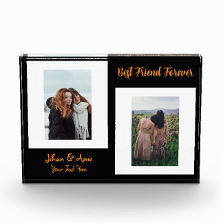 Modern writing block of best friend souvenir photo fotoblokken