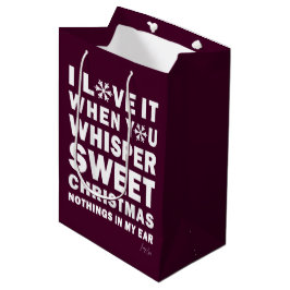 Modern Xmas Maroon, Burgundy | Sweet Xmas Medium Cadeauzakje