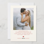 Modern XOXO Couples Photo Happy Valentines Day Feestdagenkaart (Achterkant)