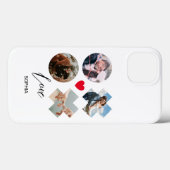 Modern xoxo Fotoliefdeskussens, hart aangepast ini Case-Mate iPhone Case (Achterkant (horizontaal))