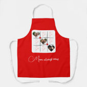 Modern XOXO Red Hearts Moederdag Foto Schort (Voorkant)