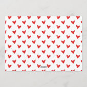 Modern XOXO Red Valentine’s Day Photo Card Kaart (Achterkant)