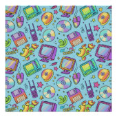 Modern Y2K Retro Tech Aesthetic Art Poster (Voorkant)