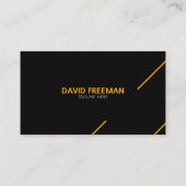 Modern Yellow and Black Bulldozer Construction Visitekaartje (Achterkant)