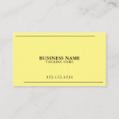 Modern Yellow and Black Lawnmower Lawn Service Visitekaartje (Achterkant)