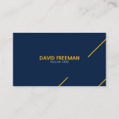 Modern Yellow and Blue Bulldozer Construction Visitekaartje (Achterkant)