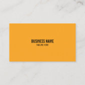 Modern Yellow & Black Building Site Construction Visitekaartje (Achterkant)