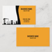 Modern Yellow & Black Building Site Construction Visitekaartje (Voorkant / Achterkant)