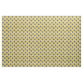 Modern Yellow Black Floral Pattern Stof (Fat Quarter)