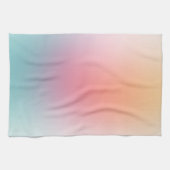 Modern Yellow Blue Green Pink Paarse Sjabloon Theedoek (Horizontaal)