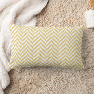 Modern Yellow Chevron Herringbone Pattern Throw Pi Kussen