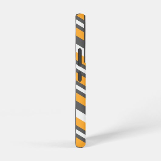 Modern Yellow Chevron Pattern Galaxy S22 Hoesjes Samsung Galaxy Hoesje (Rechterkant)