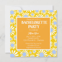 Modern Yellow Daisy Bachelorette