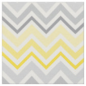 Modern Yellow en Gray Chevron Pattern Stof (Close Up)