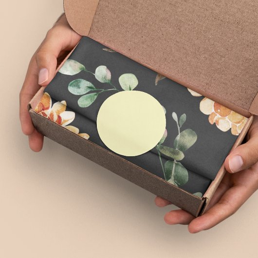 Modern Yellow Flowers Pattern Cadeaupapier