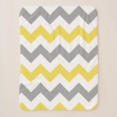 Modern Yellow Gray Chevron Pattern Sherpa Deken (Voorkant)