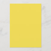 Modern Yellow & Gray Wedding Reception Pattern Informatiekaartje (Achterkant)