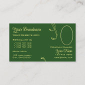 Modern Yellow Green,  met Logo en foto Visitekaartje (Achterkant)