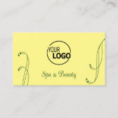 Modern Yellow Green,  met Logo en foto Visitekaartje (Voorkant)