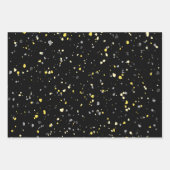 Modern Yellow Grey Terrazzo Pattern Inpakpapier Vel (Voorkant 2)