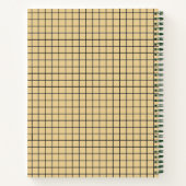 Modern Yellow Grid College Ruled Notitieboek (Achterkant)