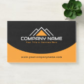 Modern Yellow House Logo Roof Construction Post-it® Notes (Kantoor)