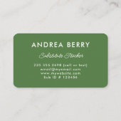 Modern Yellow Lemon Visitekaartje (Achterkant)