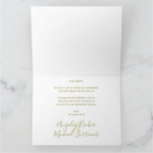 Modern Yellow Lemons & Green Foliage Weduwfoto Bedankkaart (Binnen)